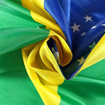 3X5ft ब्राजील देश का झंडा 100% पॉलिएस्टर कस्टम देशों के झंडे